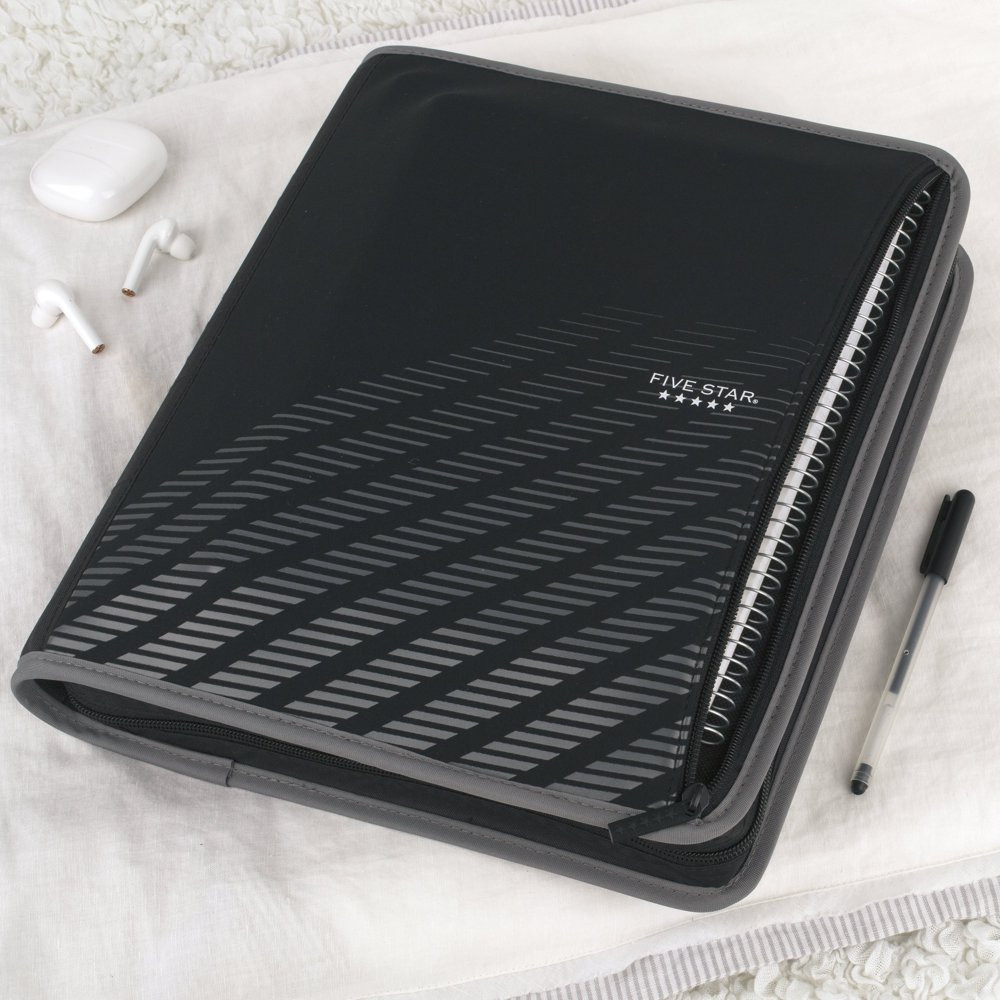 3 RING ZIPPER BINDER 2 Inch 380 Sheets Capacity with Inner P