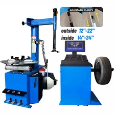 2.0 HP Tire Changer Machine 24 Inch Wheel Balancer Tire Machine Garage Equipment