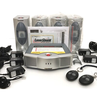 LASERSHIELD Instant Security System Kit NEW Alarm w/ *3 Add-on Detection Units
