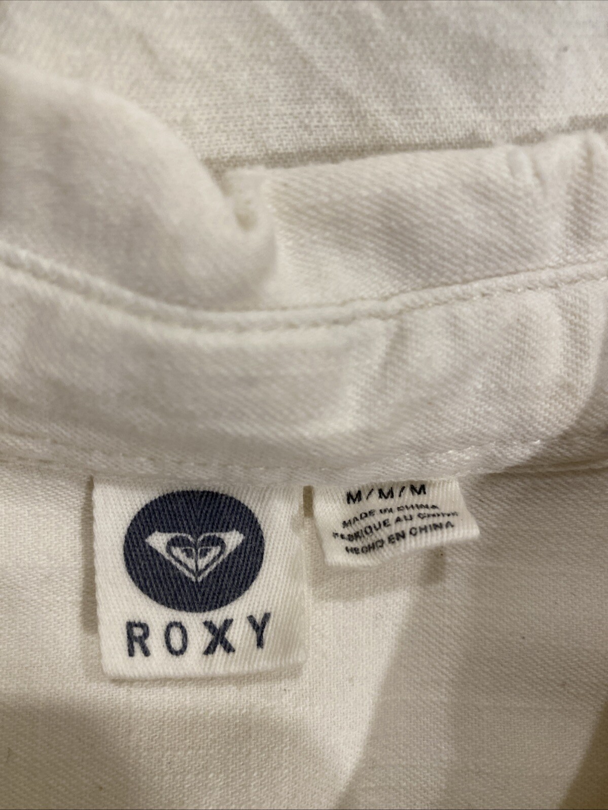 ROXY DISTRESSED DESTROYED BUTTON-UP WOVEN SHIRT C… - image 5