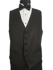 New Black Dover Tuxedo Vest  Pre Tied Bow Euro Tie All Sizes Free Ship TUXXMAN