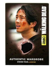 WALKING DEAD SEASON 4 PART 2 MEMORABILLA CARD M54 STEVEN YEUN GLENN RHEE