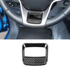 Carbon Fiber Steering Wheel Small Decor Trim Cover Molding For Ford Bronco 2021+