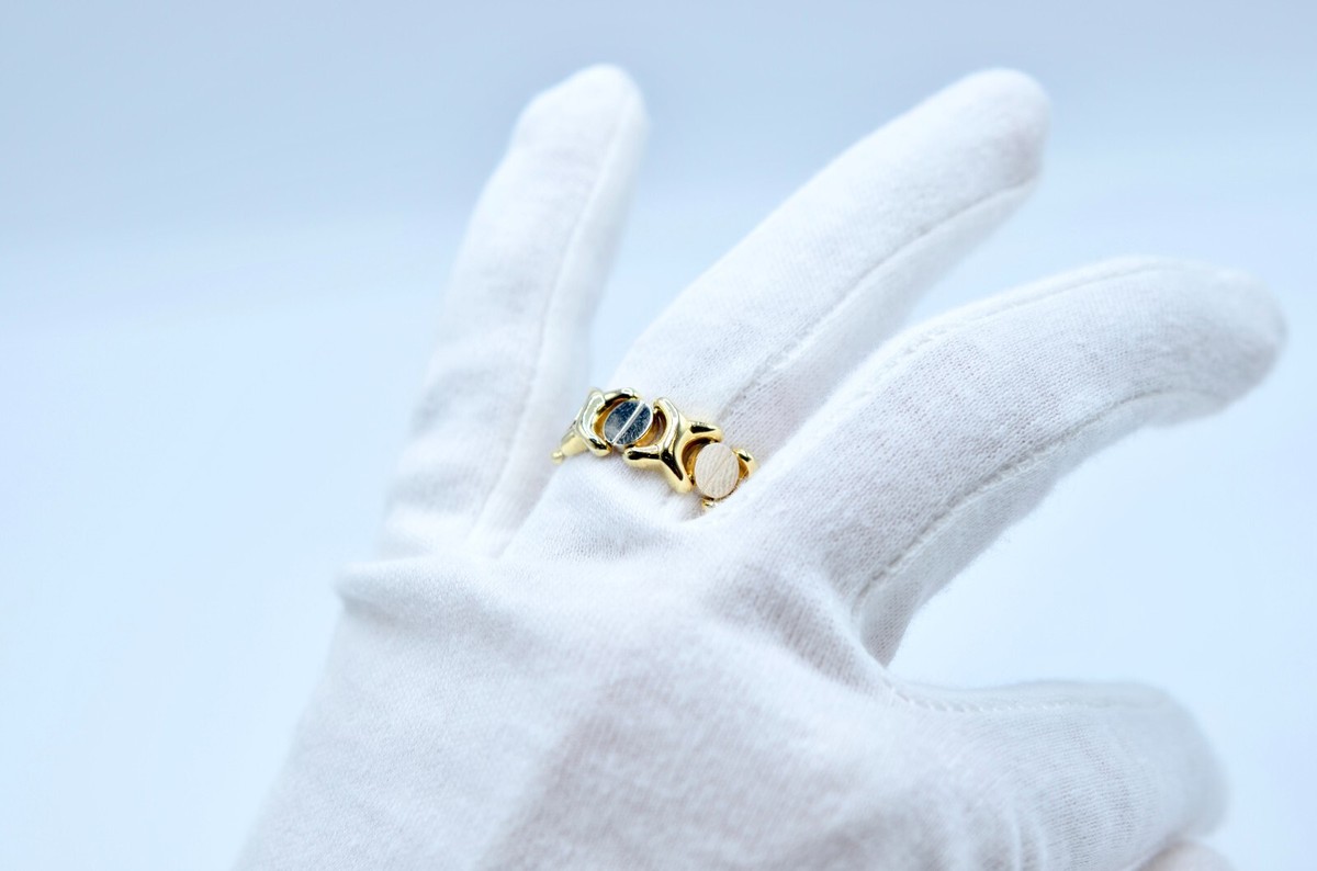 Flexible 14k Two Tone Gold XOXO Ring. 5.4grams | eBay