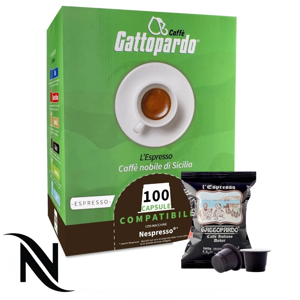 300 capsule caffè TODA Gattopardo MISCELA GUSTO DAKAR compatibili NESPRESSO®