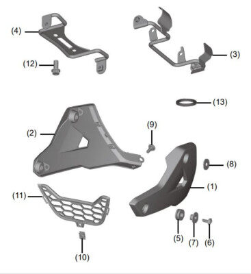 2025 Genuine OE Honda GROM Under Cowl Matte Black 08F75-K26-M50ZA