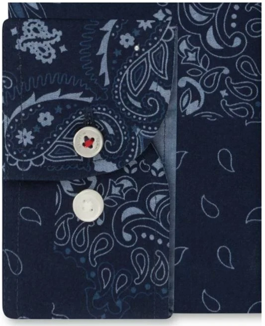 Tommy Hilfiger 修身性能弹力佩斯利正装衬衫 14 14 14.5 32-33 — 第 2/3 张图片