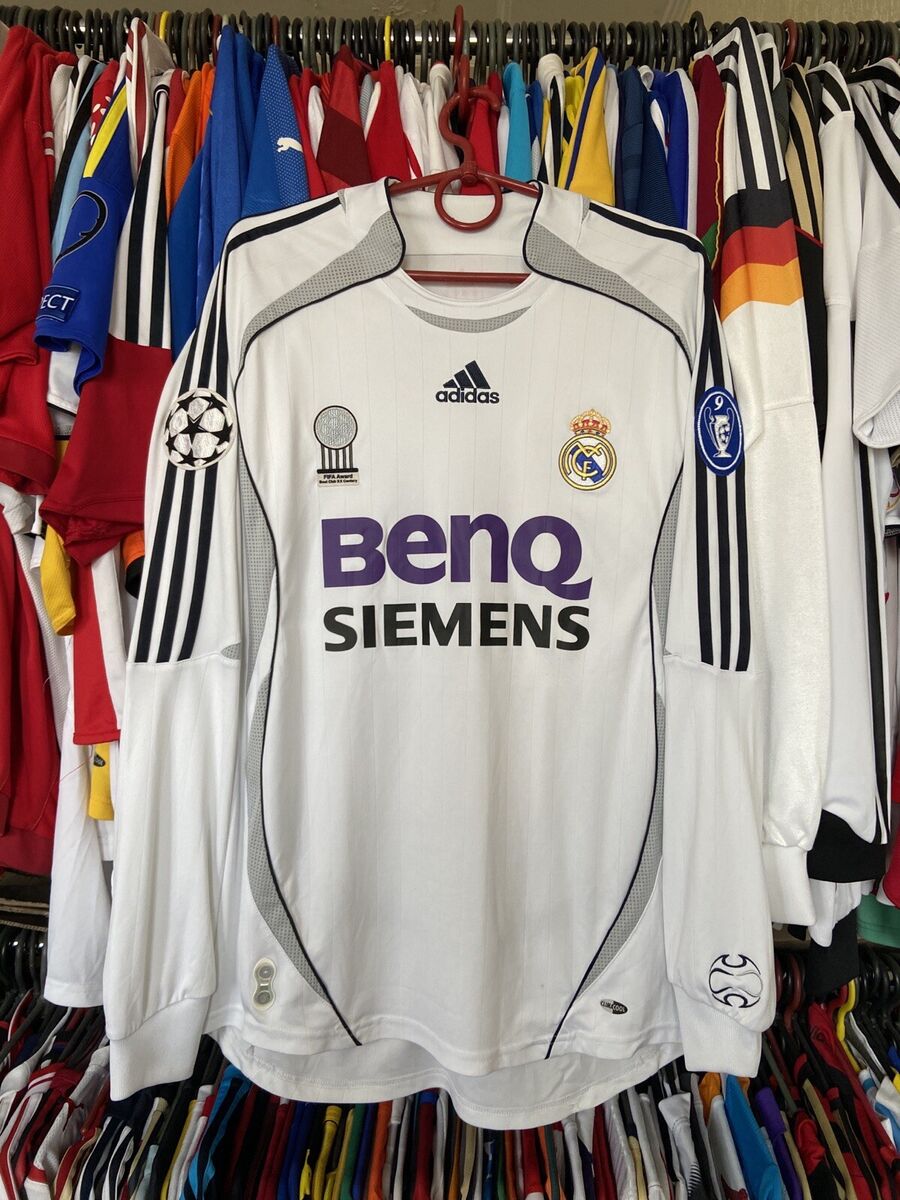 REAL MADRID 2006 2007 HOME SHIRT JERSEY LONG SLEEVE ADIDAS REAL MADRID 2006 2007 HOME SHIRT JERSEY LONG SLEEVE ADIDAS