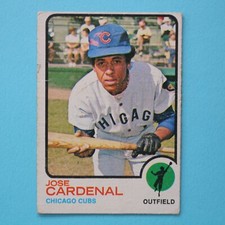 1973 Topps Baseball #393 Jose Cardenal - Very Good Condition