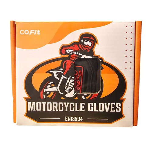 Motorcycle Full Finger Touchscreen Gloves for BMX ATV MTB Road Racing RED sz L - Picture 8 of 8
