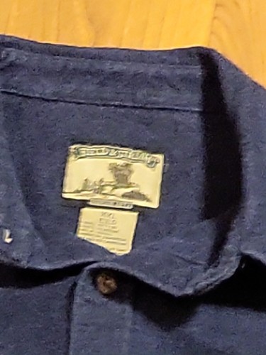 Field & Stream XXL Blue Heavywgt Flannel Button-Up Shirt Likeonew - Picture 2 of 8