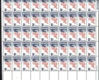 #1249 REGISTER AND VOTE. MINT SHEET.  F-VF NH. BCV $11.50