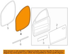 Chevrolet GM OEM Cruze Front Door-Weatherstrip Weather Strip Seal Left 95021340