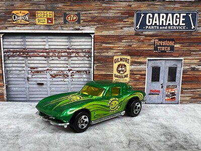  Hot Wheels Corvette Stingray Split-Window 1979 Mattel Green Funky Speed C10