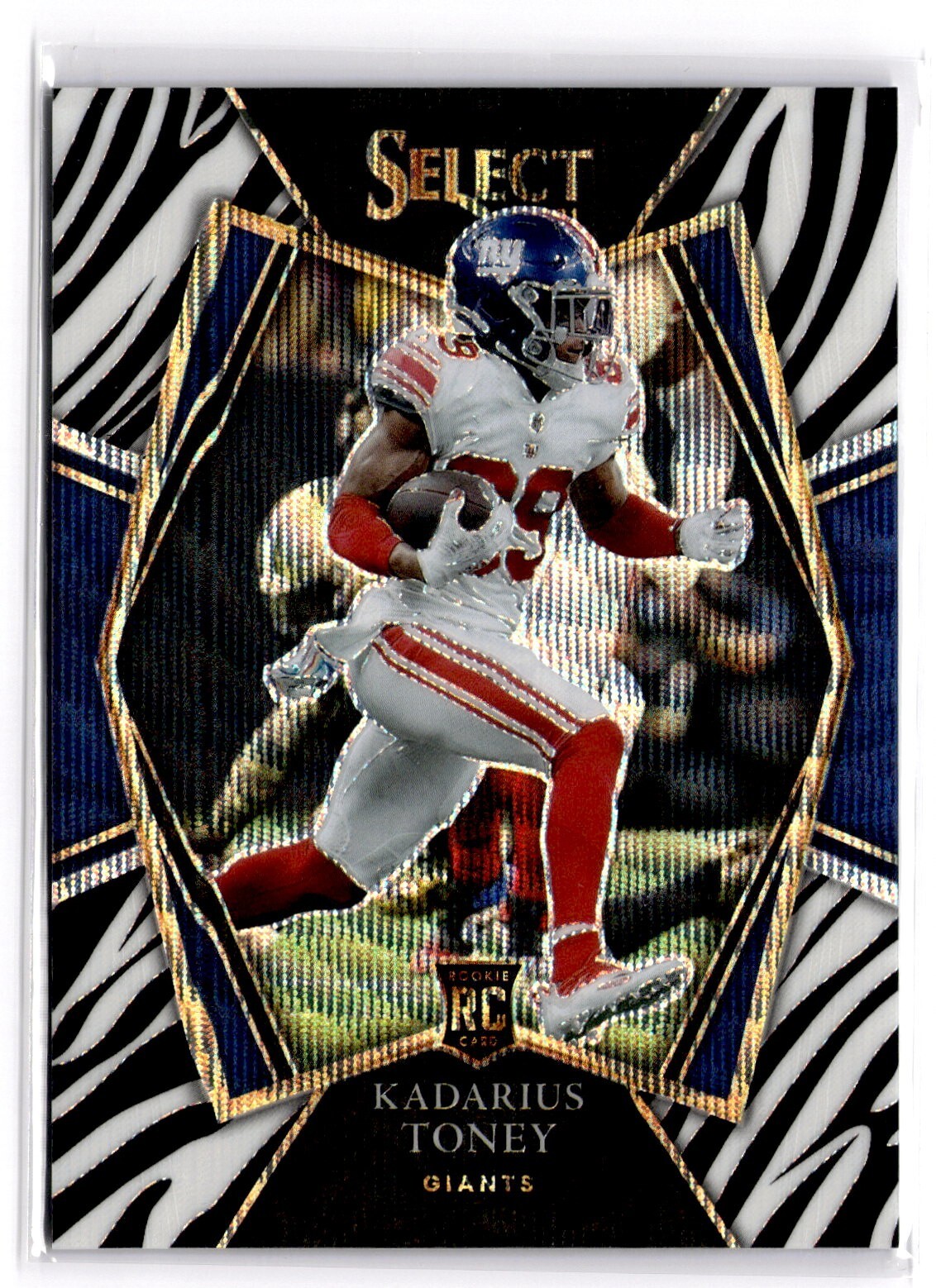 2021 Panini Select Prizm Kadarius Toney #152 Zebra RC Case Hit New York Giants