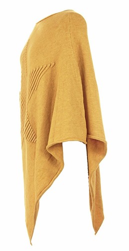 Women Italian Soft Knit Ribbed Star Poncho Cape Wrap Kaftan Sweater Jumper Top - Picture 35 of 64
