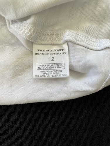 The Beaufort Bonnet Co (TBBC) EUC Pastel Stripe Pima Cotton Sh Sleeve PJ-12Yrs - Picture 5 of 11