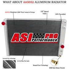 4 ROW Aluminum Radiator Fits 1991-1996 1992 Chevrolet Corvette 5.7L V8 AT/MT,