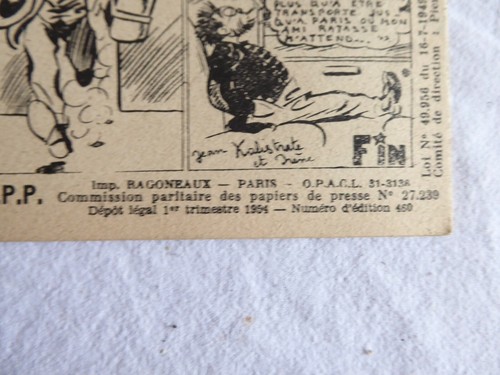 RARE - BD - 1954 - N°3 - JACK BIP'S ENVOYE SPECIAL - LE JOURNAL DE L'AVENTURE - - Picture 7 of 9