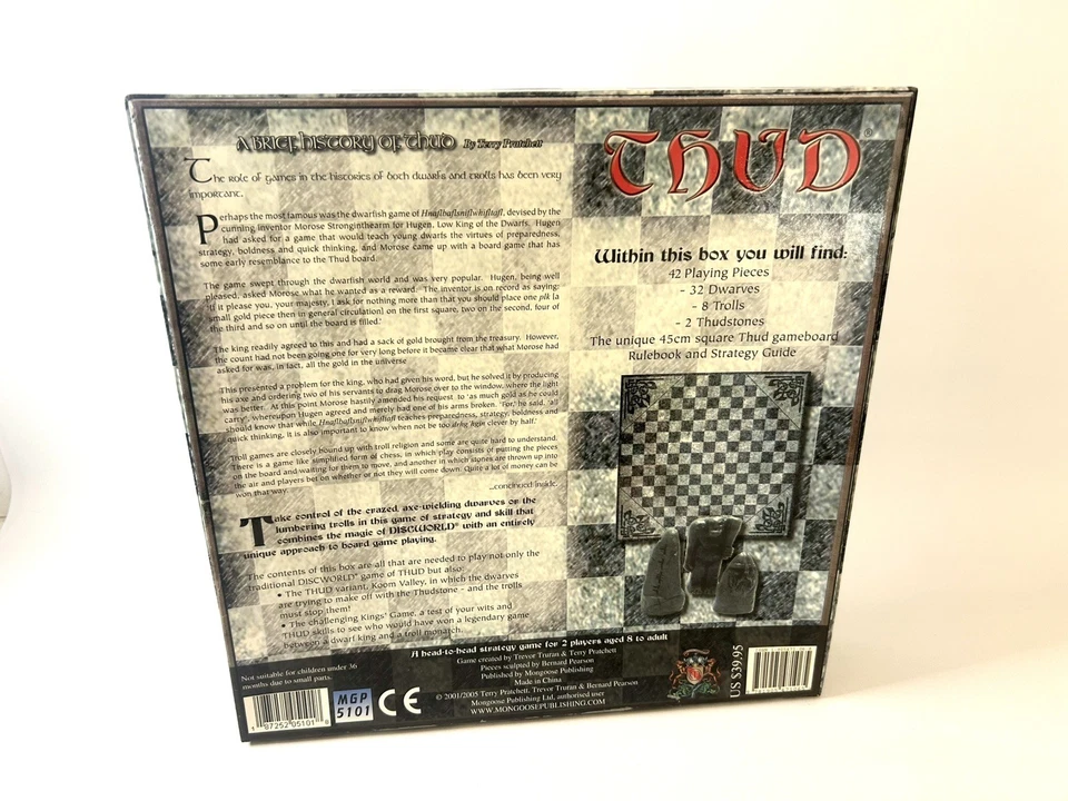 Terry Pratchett Thud Discworld Board Game Vintage 2005 100% Complete As New - image 3 of 4