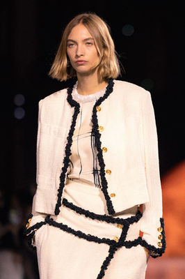 Chanel white & black SS2026 Tweed Jacket, reference P81605-V74463