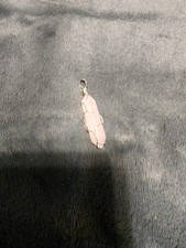 Quartz Healing Crystal Pink Wire Wrapped Women's Pendant