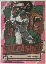 2021 Panini Donruss - Unleashed Luis Robert #UNL13 Pink Fireworks