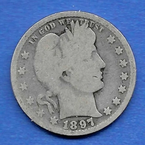 1897 BARBER QUARTER DOLLAR, OVER 100 YEARS OLD!!!