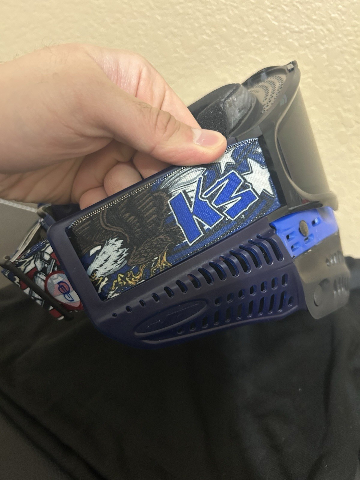 JT Proflex Paintball Mask - OG Sparkle Blue Bottoms With New JT Frames Build