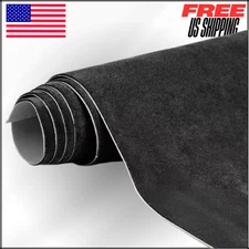 Black Suede Fabric Suede Wrap for Car Interior, Microfiber & Synthetic Leather