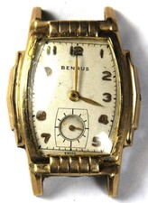 Benrus BB14 17j Art Deco Watch - Vintage - Parts/Repair