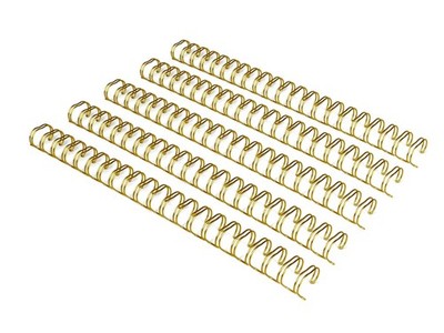 RAYSON Binding Wire Spines 3/8'' 21 Holes 11'' Double Loop Capacity 100pk