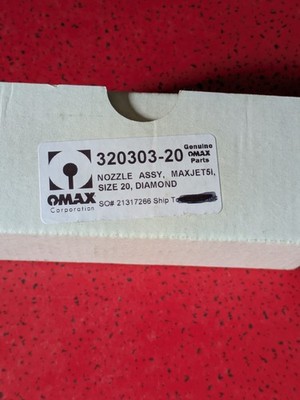 Authentic Omax Water Jet Diamond Nozzle Size 20 Maxjet5I Part 320303-20