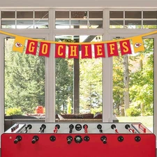 Kansas City Chiefs Banner Flags On A String