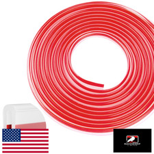 Silicone Edge Trim Self-Adhesive U Channel for Sheet Metal 1/16" Edges Clear 20f