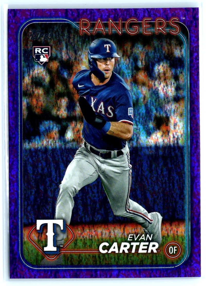 2024 Topps #280 Evan Carter Purple Holofoil RC /799