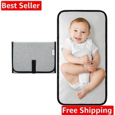 Baby Changing Pad Compact Size - Waterproof Diaper Changing Mat with Cushione...