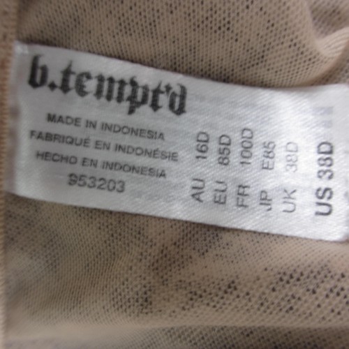 b.tempt'd Bra Womens 38D Beige Front Close Lace Underwire Padded T-Shirt Comfort - Picture 10 of 11