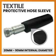 Textile Hydraulic Hose Sleeve Protector 20mm - 90mm Abrasion Resistant