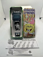 SpongeBob SquarePants Digital Watch (2004 Burger King Promo) As Is Complete!