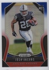 2019 Panini Prizm Rookies Red White & Blue Prizm Josh Jacobs #323 14sp