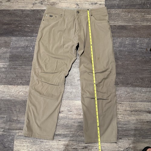 Kuhl Pants Men’s 40x32 Beige Tan Vintage Patina Dye Hiking Outdoor Revolvr Stain - Picture 12 of 22