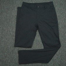 Birddogs Pants Mens 32x34 Gray Stretch Chino Zip Pockets Trouser Lined