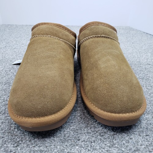 Cushionaire NUOVE scarpe hilo slip-on stivali vera pelle scamosciata marrone castagno taglia 8,5 o 9 - Foto 3 di 8