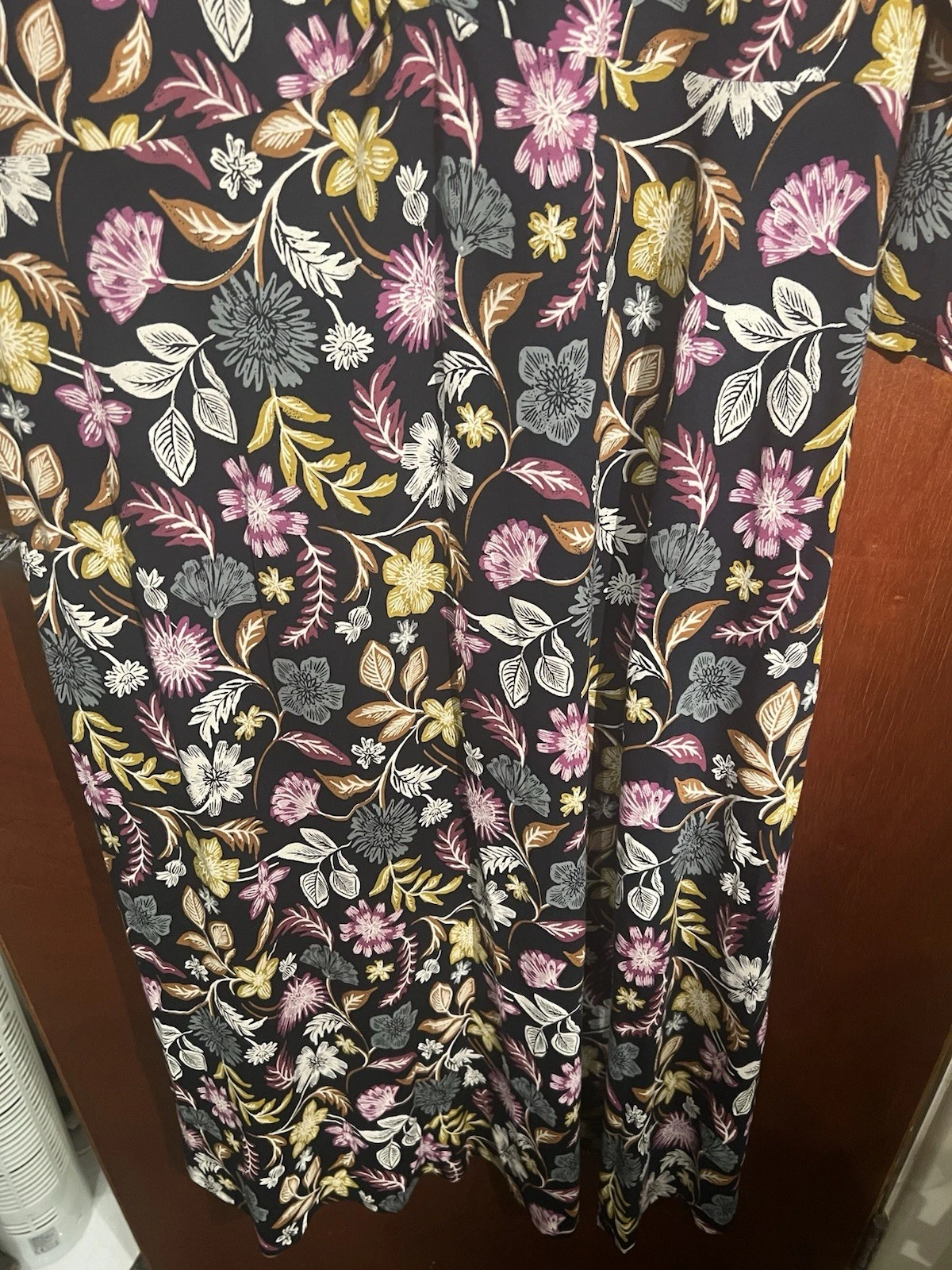 UNDERCOVER Abito donna Seasalt Secret Cove UK 16 floreale manica a 3 4 midi prezzo di listino £69