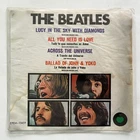 THE BEATLES- LUCY IN THE SKY WITH DIAMONDS -1970 MEXICAN 7" EP PS STAINED COVER