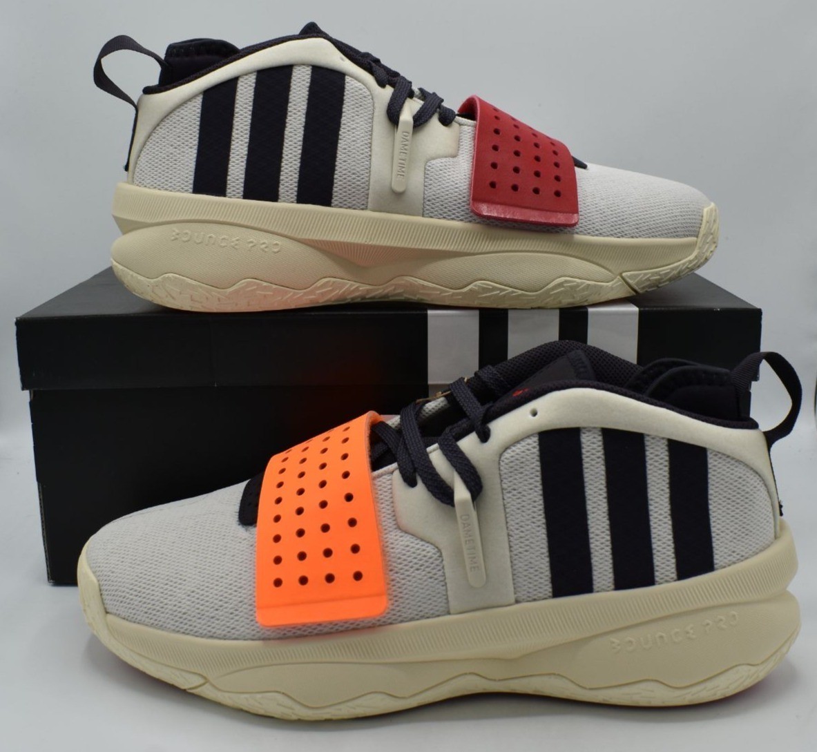 Adidas Mens Size 11 Dame 8 EXTPLY Red Orange Basketball Sneakers