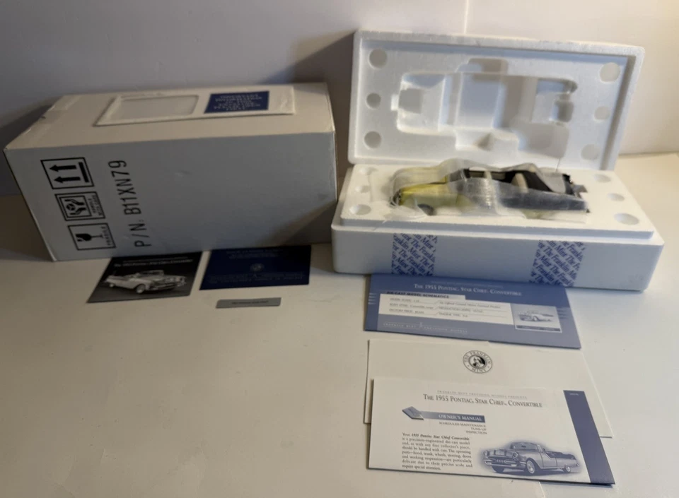 Franklin Mint 1:24, 1955 Pontiac Star Complete W COA Paperwork & Box - Image 2 of 4