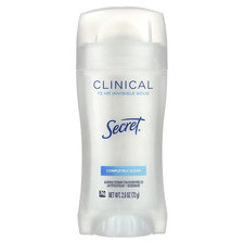 Secret Clinical Completely Clean Solid Deodorant 2.6oz (73g)