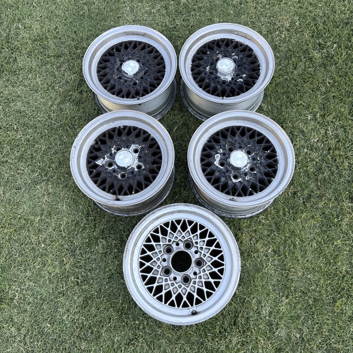 BMW E28 E24 E3 E12 E23 BBS 14x6.5 5x120 WHEEL 1118772 Mahle Set Of